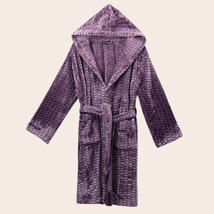 Velvet Robe Color Purple L Morano Textiles
