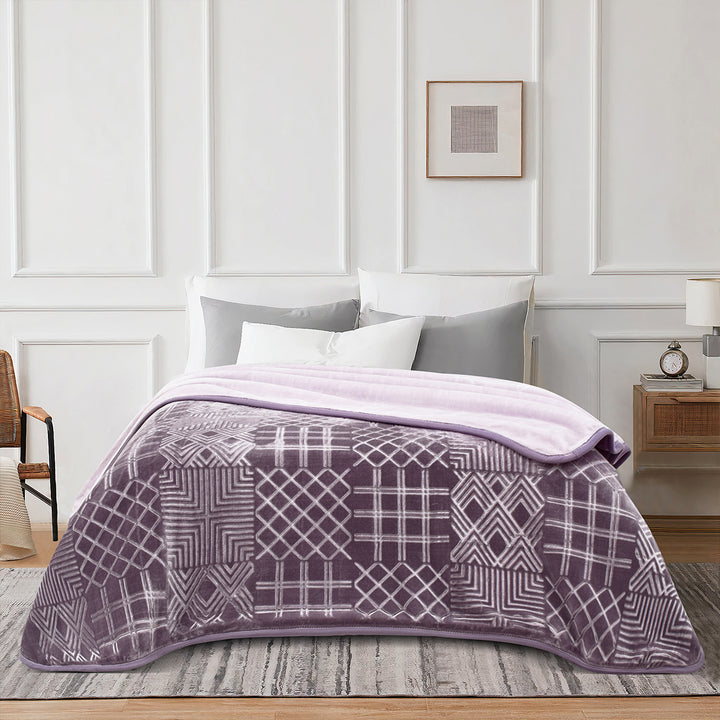 Malaga - Mirage Blanket Dark Purple Morano Textiles