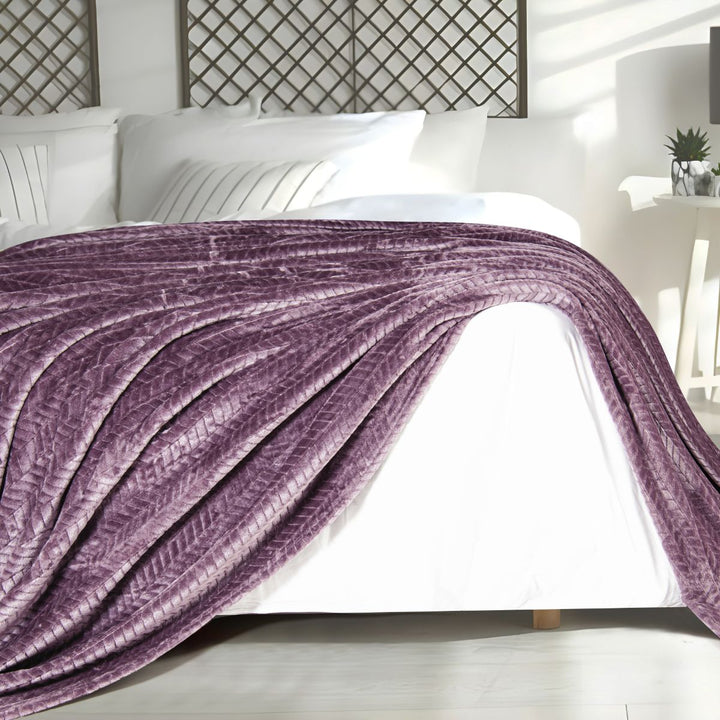 Velvet Jacquard Blanket Morano Textiles