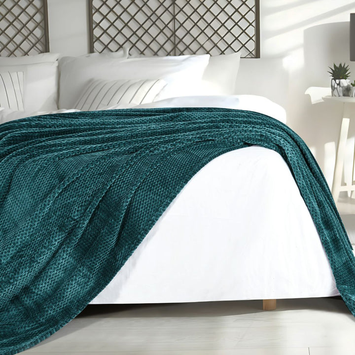 Velvet Jacquard Blanket Morano Textiles