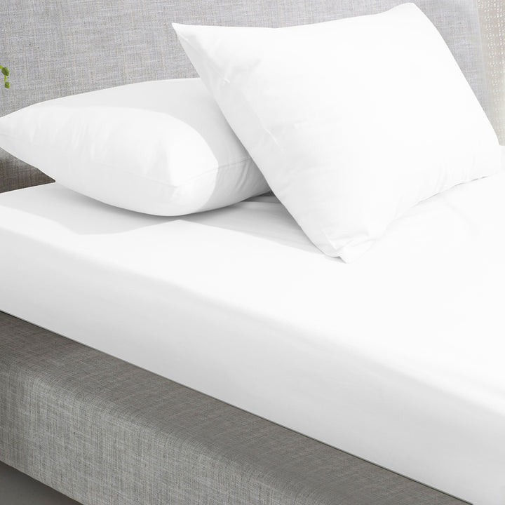 Fitted bed sheet 180x200x30 White Morano Textiles