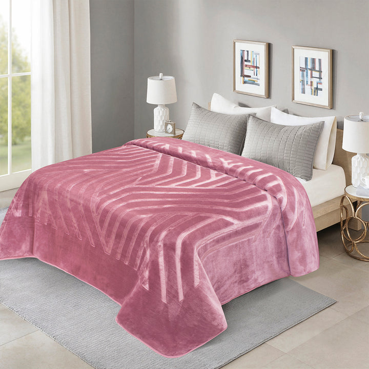 Luna - Engraved Blanket Rose Morano Textiles
