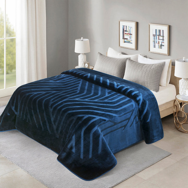 Luna - Engraved Blanket Turquoise Morano Textiles