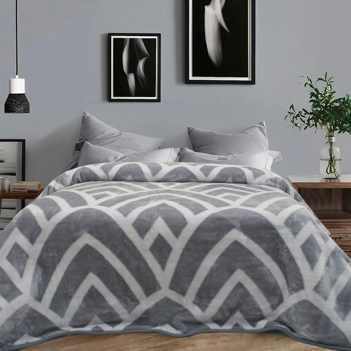 Cascade - Silver Blanket Silver Morano Textiles