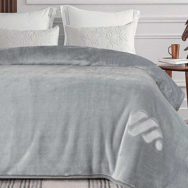 Basic Blanket Silver 220 x 240 Morano Textiles