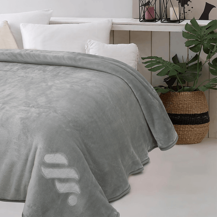 Single basic blanket 160*240 Silver Morano Textiles