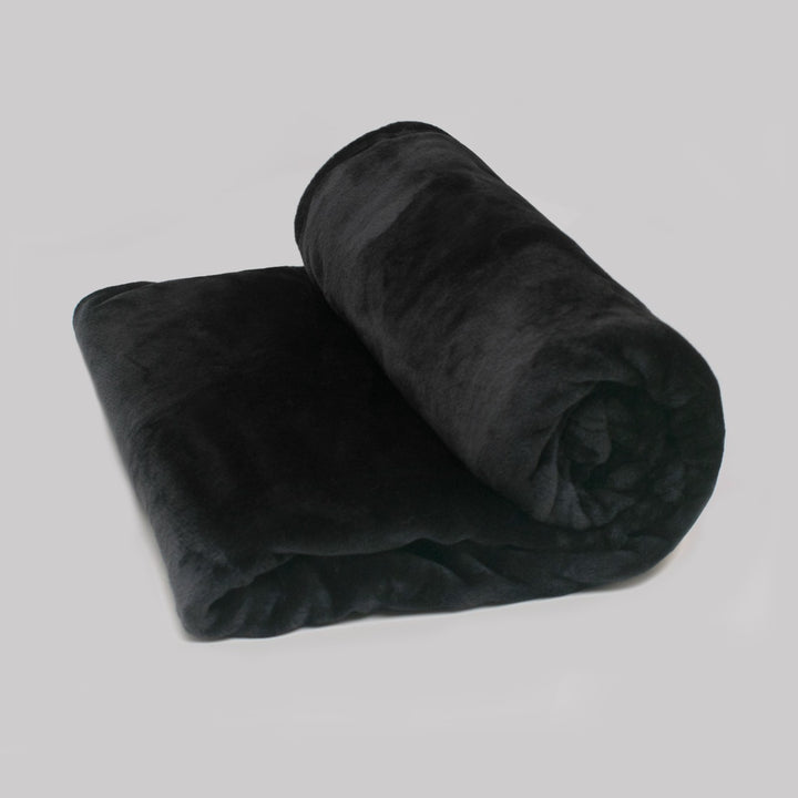 Velvet Throw Black Morano Textiles