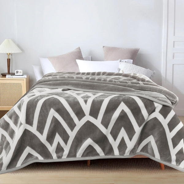 Cascade - Cloud Blanket Silver Morano Textiles